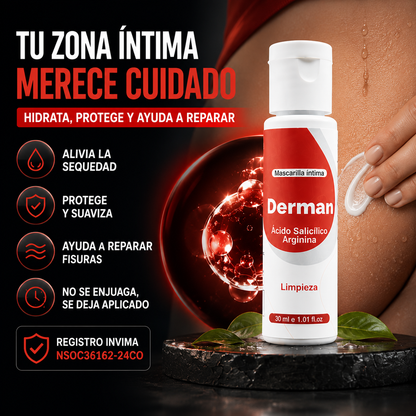 Crema Derman Íntima Masculina – Alivio de Picazón, Irritación y Hongos