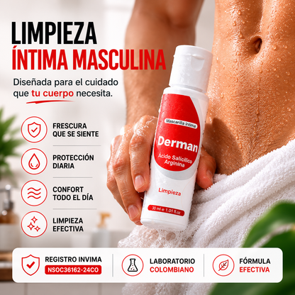 Crema Derman Íntima Masculina – Alivio de Picazón, Irritación y Hongos